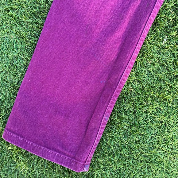 Levi's 513 White Tag 30x30 Pants Purple Cotton Stretch Jeans - Picture 10 of 11